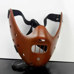 Das Schweigen der Lämmer - Hannibal Lecter - halbe Gesichtsmaske aus Harz - Halloween / Karneval