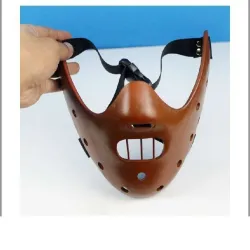 Das Schweigen der Lämmer - Hannibal Lecter - halbe Gesichtsmaske aus Harz - Halloween / Karneval