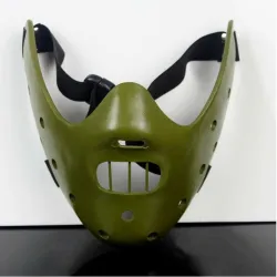 Das Schweigen der Lämmer - Hannibal Lecter - halbe Gesichtsmaske aus Harz - Halloween / Karneval