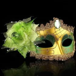 MáscaraAntifaz veneciano sexy - diamante / flor de plumas / brillo - carnaval - Halloween