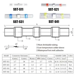 Manchon d'étanchéité à souder - thermorétractable - transparent - étanche - connecteur de fil électrique
