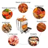Sammenleggbar BBQ komfyr - vedfyring - rustfritt stål