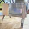 Piec opalany drewnem - dwustronny - ogrzewanie kempingowe / zewnętrzne / namiotowe - stal nierdzewnaGrill - BBQ
