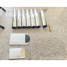 Wood fire heating stove - double sided - camping / outdoor / tent heating - stainless steelBBQ