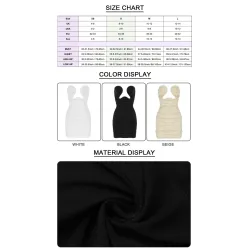 VestidosMini vestido sexy - sin tirantes - sin mangas - diseño drapeado