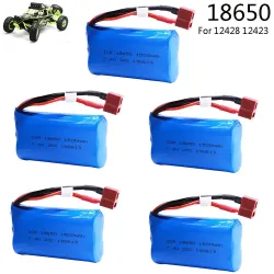 Lipo batterij 18650 - voor Wltoys 12428 12401 RC speelgoed - 7.4V - 1500mahR/C Auto