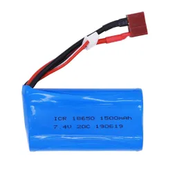 Lipo batterij 18650 - voor Wltoys 12428 12401 RC speelgoed - 7.4V - 1500mahR/C Auto