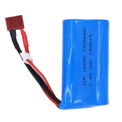 Batteria Lipo 18650 - per giocattoli Wltoys 12428 12401 RC - 7,4 V - 1500 mAh