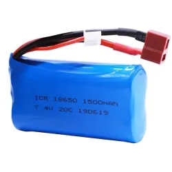 Lipo batteri 18650 - til Wltoys 12428 12401 RC legetøj - 7,4V - 1500mah