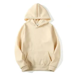 Casual hættetrøje - med lommer - unisex