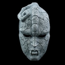Stenspøgelse - fuld ansigtsmaske - Halloween - karnevaler