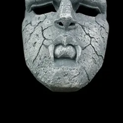 Stenspøgelse - fuld ansigtsmaske - Halloween - karnevaler
