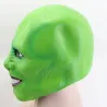Grön helmask i latex - unisex - Halloween / karnevaler