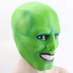 Grön helmask i latex - unisex - Halloween / karnevaler