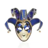 Venezianischer anonymer Joker / Clown - Vollgesichtsmaske - Maskerade / Halloween