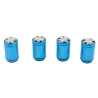 Bilventilhetter - aluminium - britisk flagg - 4 stk