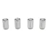 Bilventilhetter - aluminium - britisk flagg - 4 stk