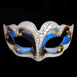 Venetiansk øyemaske - sprukket mønster - maskerade / Halloween