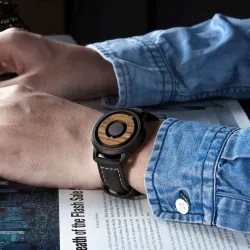 Montre à quartz avec billes magnétiques - étanche