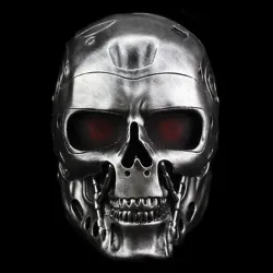 Creepy terminator - hodeskallehjelm - helmaske - Halloween - karneval