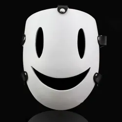 Sky Violations Sniper - smiley - hvit helmaske - Halloween - karneval