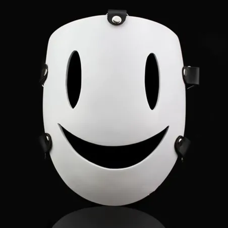 Sky Violations Sniper - smiley - hvit helmaske - Halloween - karneval