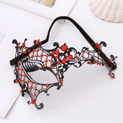 Sexy Venetian eye mask - with crystals - hollow out iron
