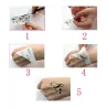 Autocollant de tatouage temporaire - roses noires doubles - imperméable