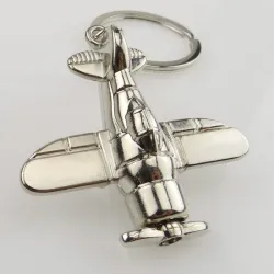 Samolot bojowy - srebrny - brelok do kluczyBreloczki Do Kluczy