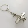 Combat airplane - silver - keychainKeyrings