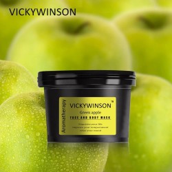 Gesichts-/Körper-Aromatherapie-Peeling-Maske – spendet Feuchtigkeit – grüner Apfel – 50 g