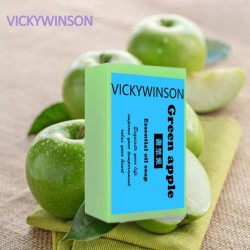 Naturalne mydło kolagenowe - ręcznie robione - zielone jabłko - 50gSkóra