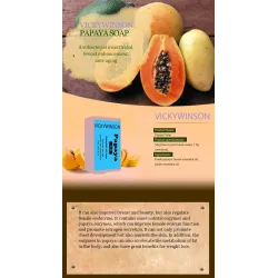 Naturlig organisk urtesåpe - bleking / lightening - grønn papaya - 50g
