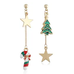 Árvore de Natal - estrelas - brincos