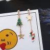 AretesÁrbol de navidad - estrellas - pendientes