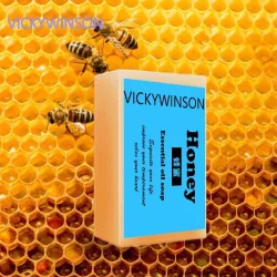 Savon artisanal naturel - hydratant - blanchissant - nettoyant - miel - propolis - lait - 50g