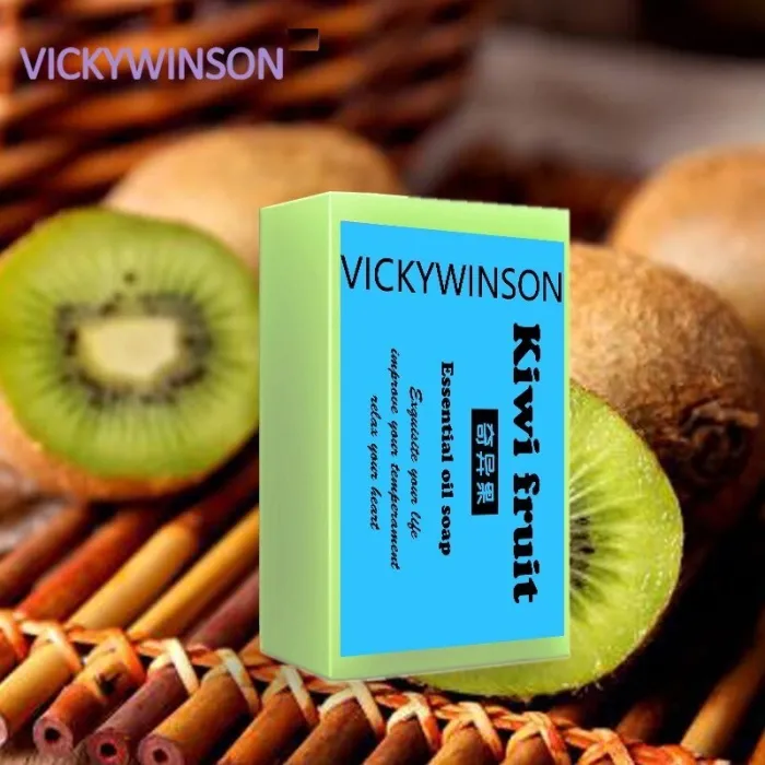 Natural handmade soap - whitening - moisturizing - acne treatment - kiwi - 50gSkin