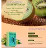 Naturlig håndlavet sæbe - blegning - fugtgivende - acnebehandling - kiwi - 50g
