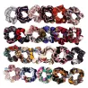 Scrunchies in chiffon - fascia elastica per capelli floreale