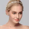 Luksuriøs krystal tiara - pandebånd - blomsterbladmønster