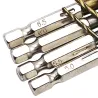 HSS 14 hex drill bits - titanium coated - drills - 13 piecesBits & drills