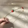 Pinzas de cabelloDiadema de aro de metal - con frutas / perlas