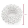 Scrunchie with pearl beads - elastic hair bandHair