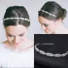 Lyxig kristall tiara - pannband - blombladsmönster