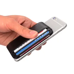 Super slim - mini portafoglio - portamonete - portacarte - vera pelle