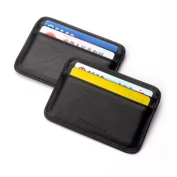 Super slim - mini portfel - portmonetka - wizytownik - skóra naturalnaPortfele
