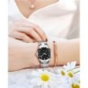 RelojesMULILAI - reloj de cuarzo de moda - con diamantes - resistente al agua - acero inoxidable