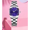 MULILAI - orologio al quarzo alla moda - con diamanti - impermeabile - acciaio inossidabile