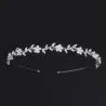 Diadema lussuoso - fascia in cristallo - fiori / foglie