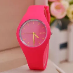 Trendy silikonklokke - ultratynn - unisex